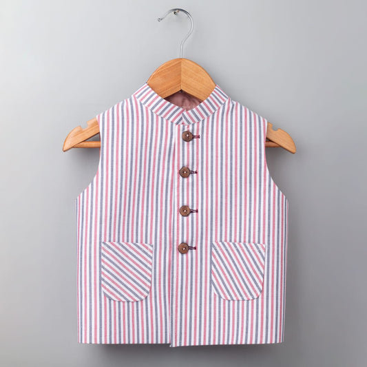 Bubble Gum Striped waistcoat