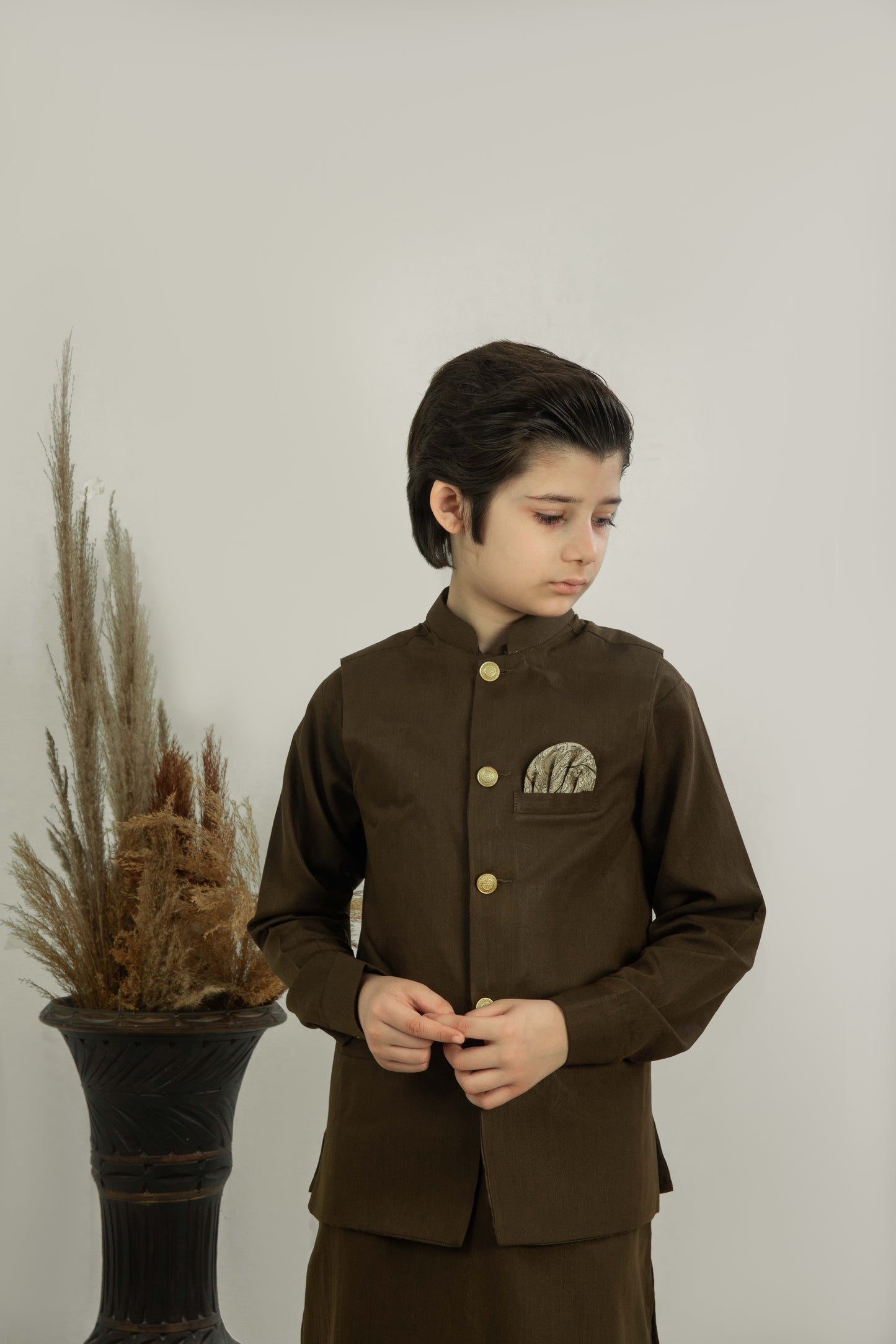 Mehandi Green Waistcoat Suit