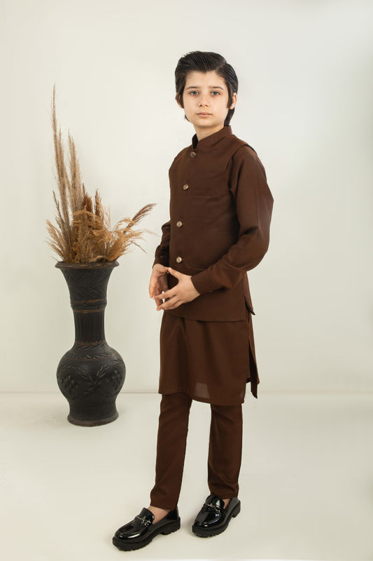 Brown Waistcoat Suit