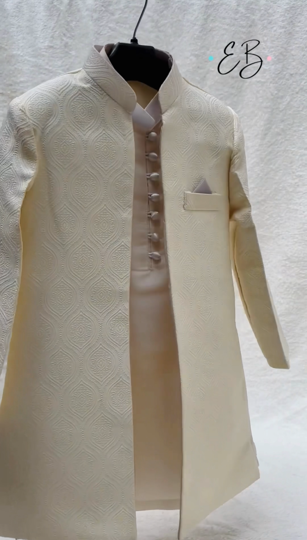 Cream Sherwani Suit