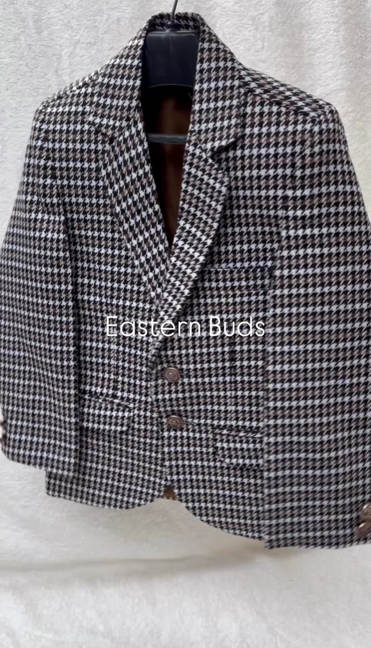 Shepherds Check Woolen Blazer