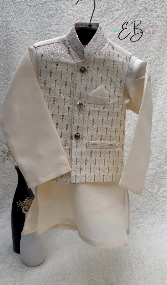 Cream Waistcoat Suit