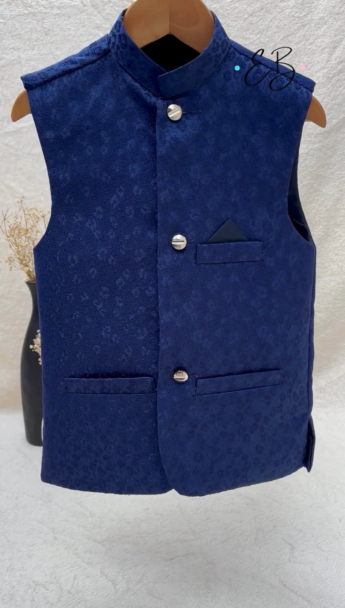 Self Blue Waistcoat