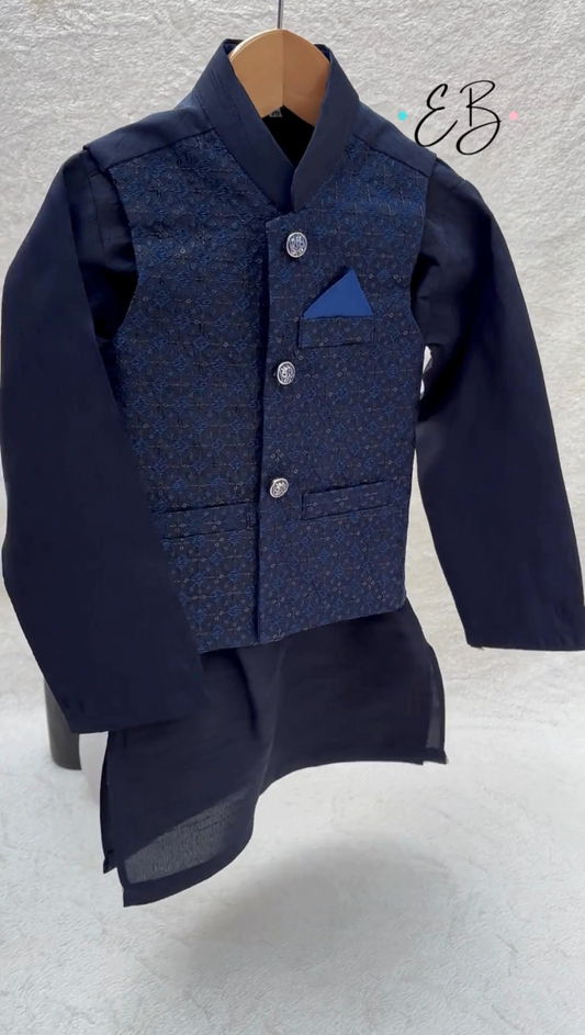 Blue Waistcoat Suit