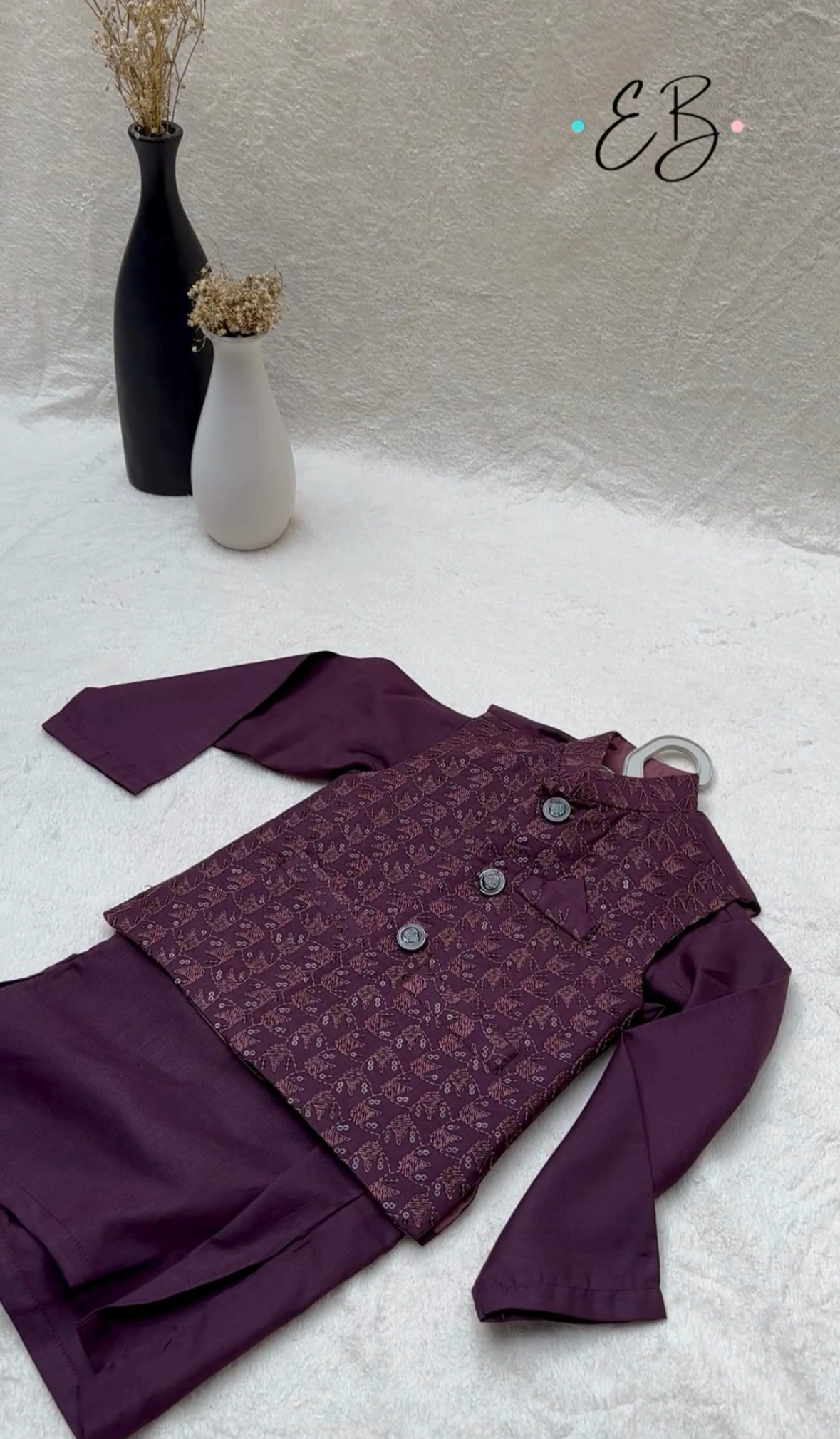 Burgundy Waistcoat Suit