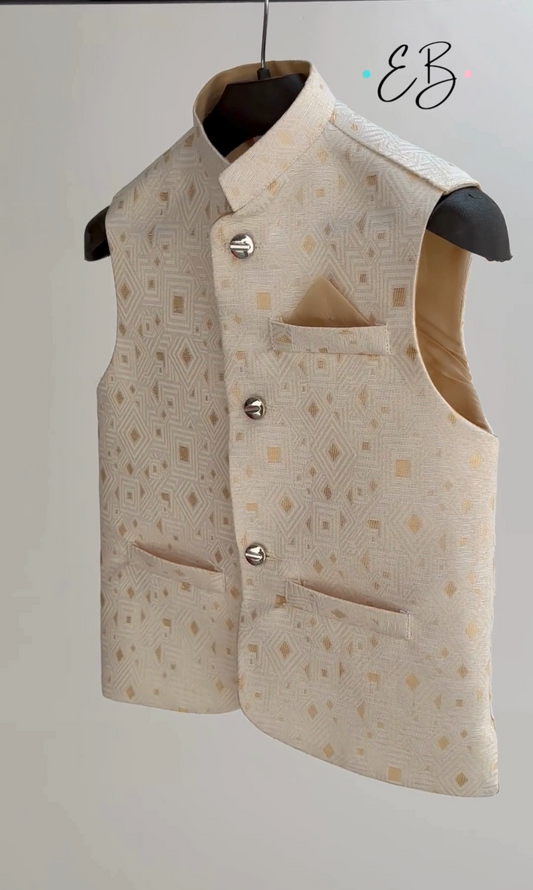 Self Cream Waistcoat